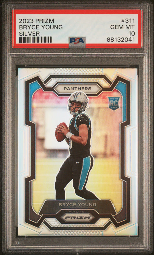 #311 Bryce Young 2023 Panini Prizm 10 GEM-MT sports Silver Prizm