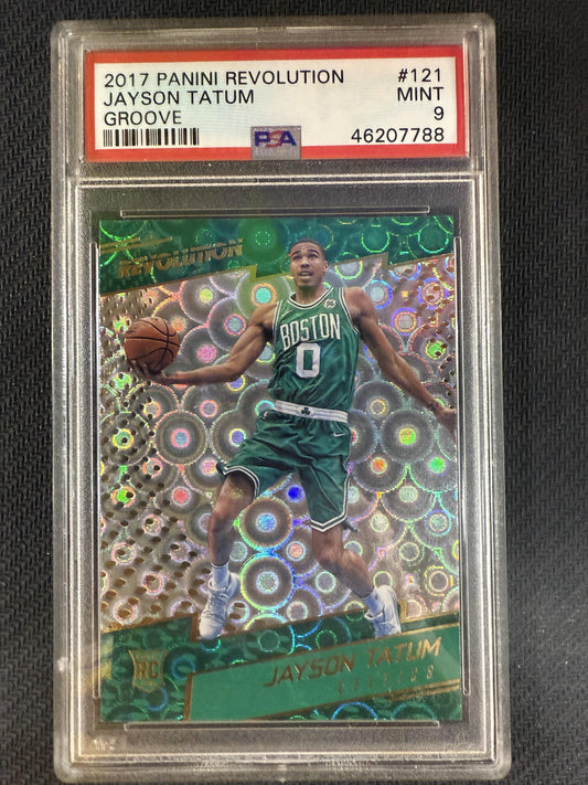 #121 Jayson Tatum 2017 Panini Revolution 9 MT sports Groove