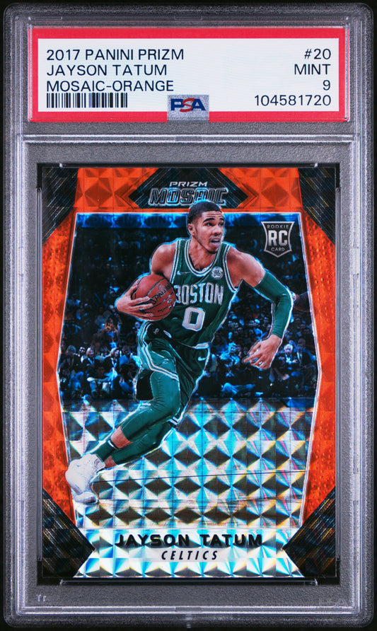#20 Jayson Tatum 2017 Panini Prizm Mosaic 9 MT sports Mosaic-Orange