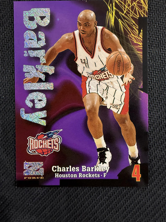 #4 Charles Barkley 1997-98 SkyBox Z-Force SN #/399 Rockets Force - Rave