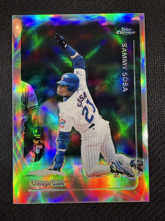 #66 Sammy Sosa 1999 Topps Chrome Chicago Cubs sports Refractors
