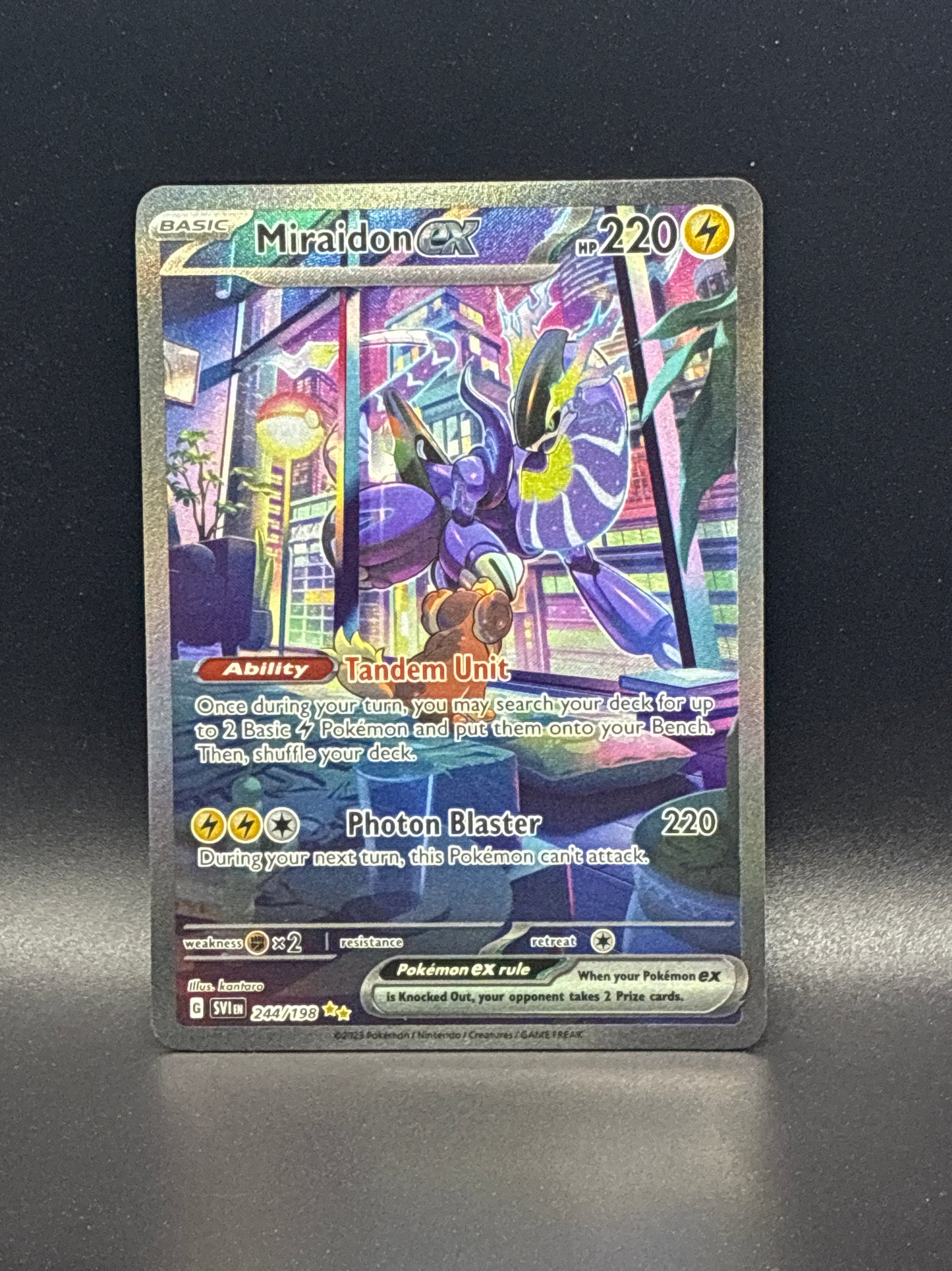 Miraidon ex (Special Illustration Rare) #244/198 - Scarlet & Violet Base Set
