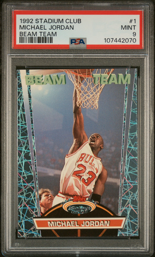 #1 Michael Jordan 1992 Stadium Club Beam Team 9 MT sports Beam Team