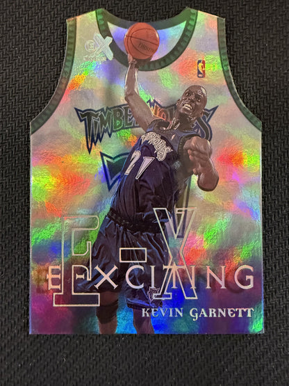 #4XCT Kevin Garnett 1999-00 E-X Minnesota Timberwolves sports X - E-Xciting