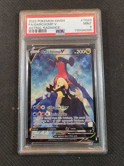#TG23/TG30 Garchomp V SWSH10: Astral Radiance Trainer Gallery PSA 9