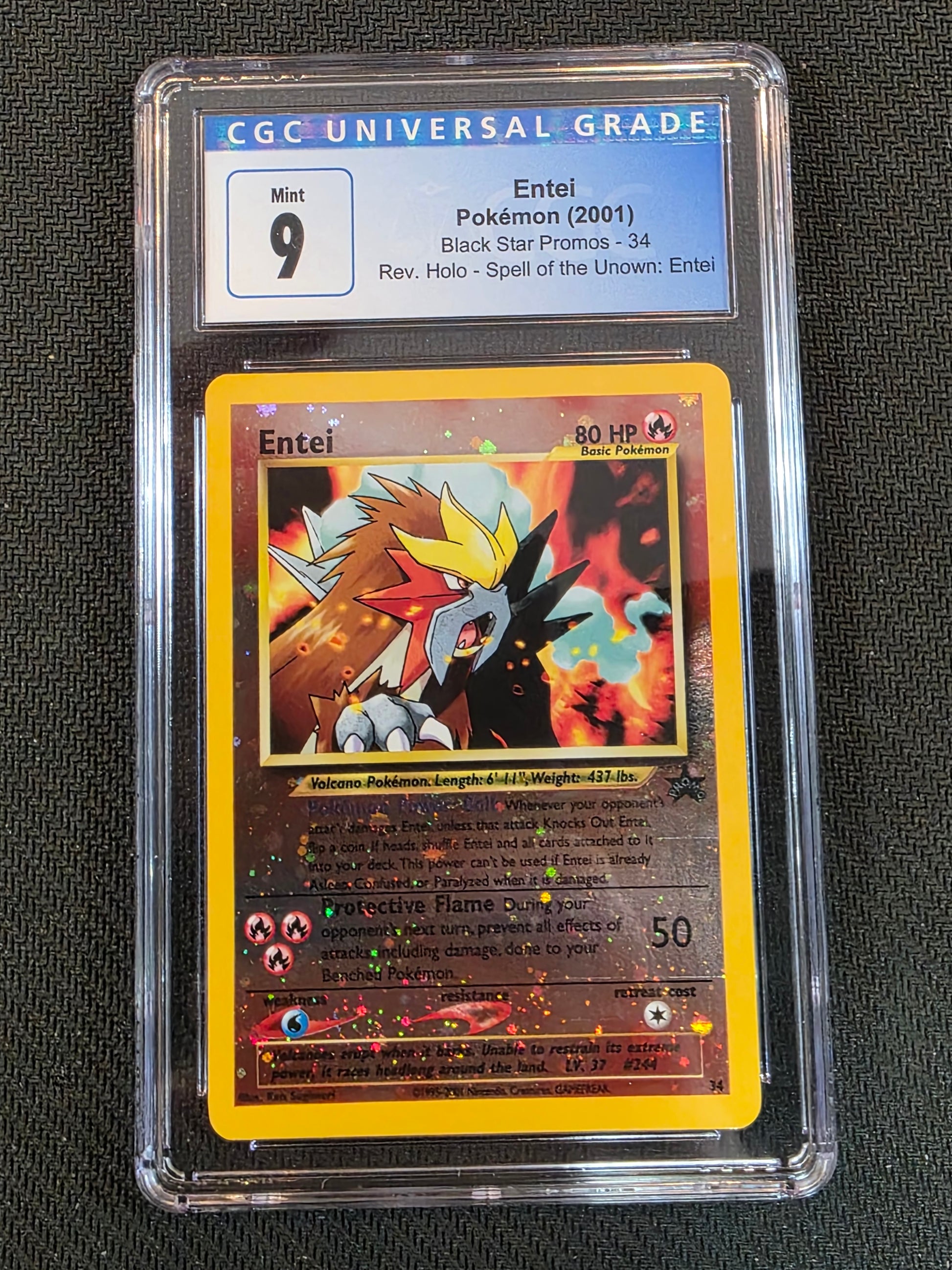 #34/53 Entei WoTC Promo CGC 9