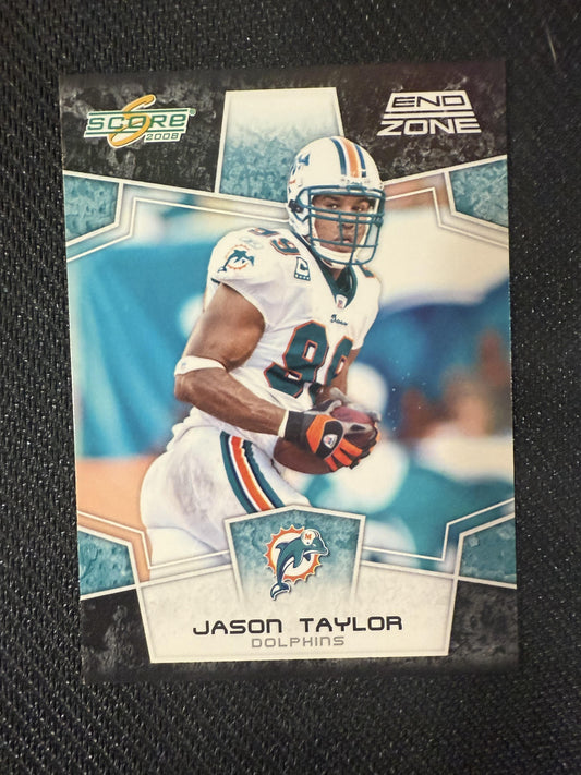 #167 Jason Taylor 2008 Score SN #/6 Miami Dolphins sports End Zone
