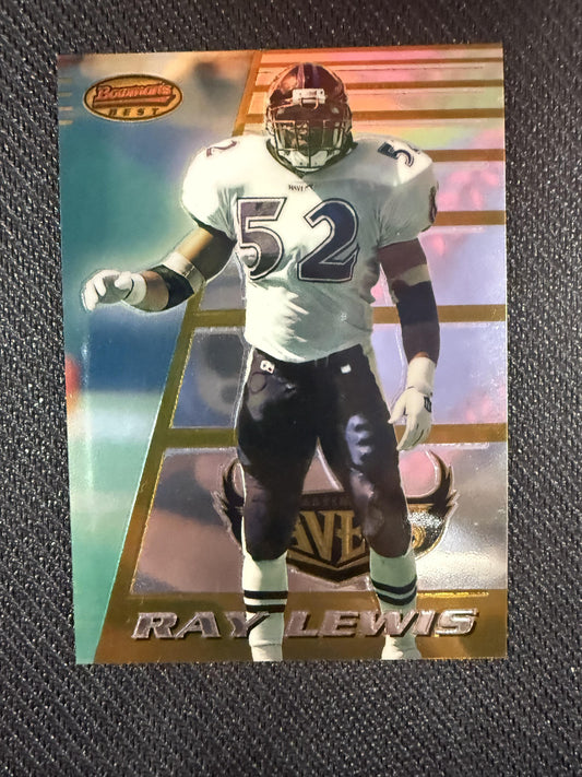 #164 Ray Lewis 1996 Bowman's Best RC Rookie Baltimore Ravens sports