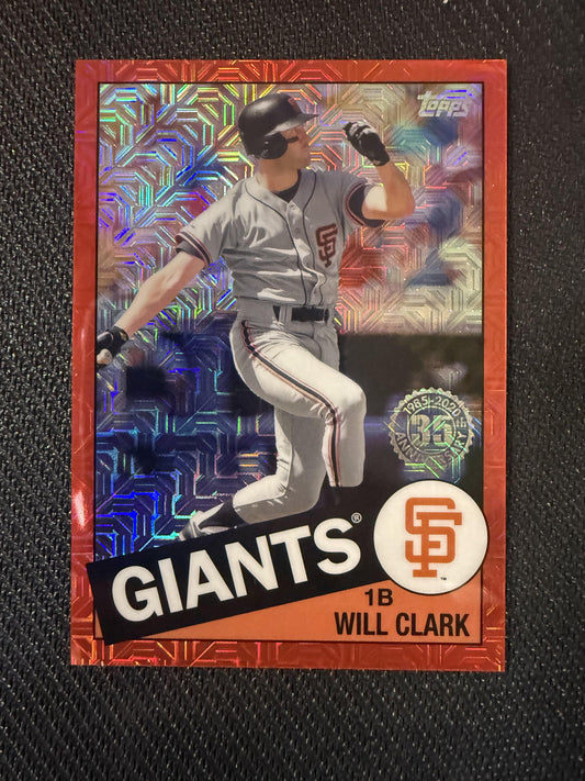 #85C-35 Will Clark 2020 Topps Giants 1985 Topps Chrome Silver Pack Promotion