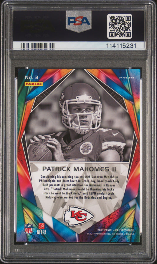 #3 Patrick Mahomes Ii 2017 Panini Prizm Illumination 9 Illumination