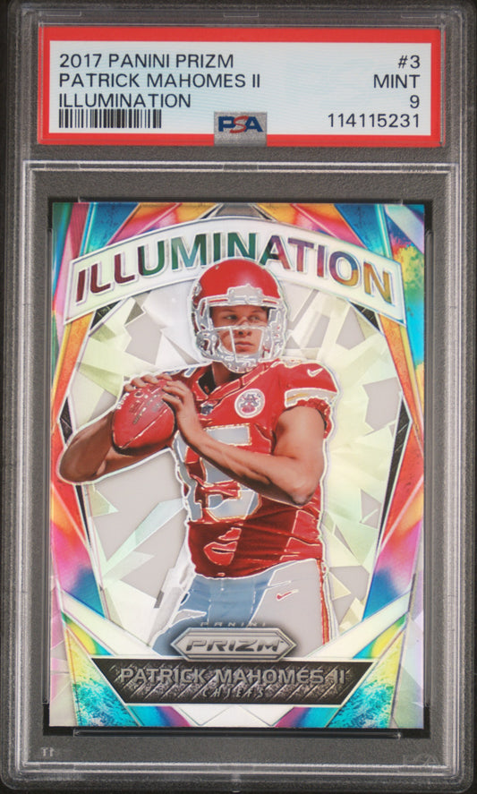 #3 Patrick Mahomes Ii 2017 Panini Prizm Illumination 9 Illumination