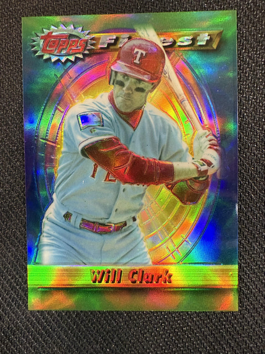 #238 Will Clark 1994 Finest Texas Rangers sports Refractors