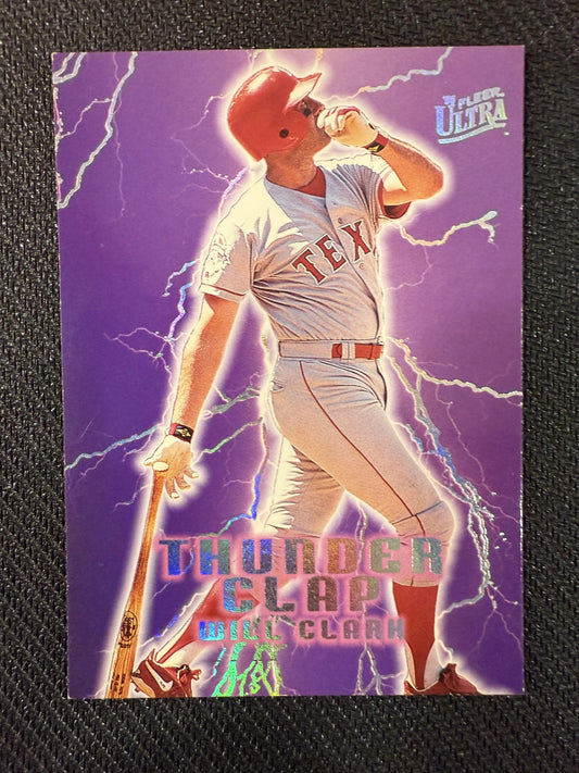 #6 Will Clark 1996 Ultra Texas Rangers sports Thunder Clap