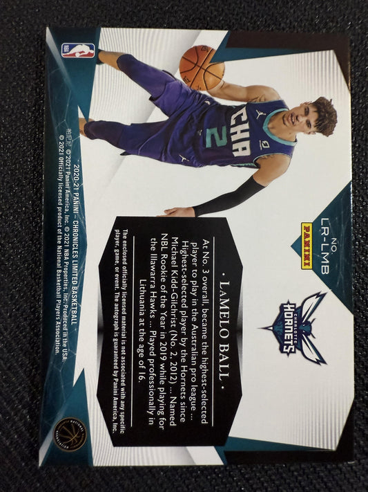 #LR-LMB LaMelo Ball 2020 Limited Patch Auto Red