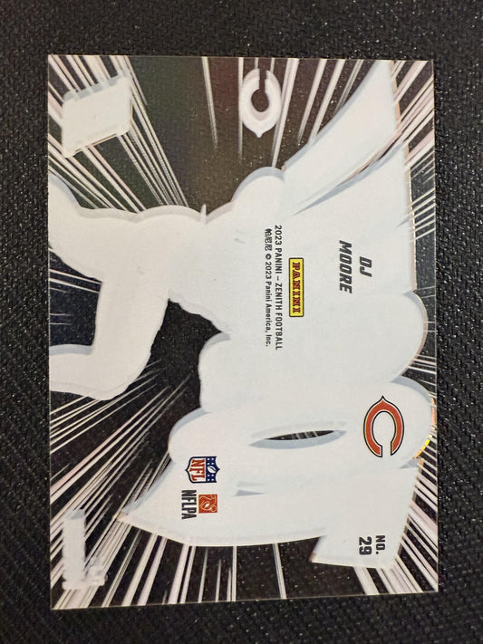 #29 DJ Moore 2023 Panini Zenith Chicago Bears sports Zoom!