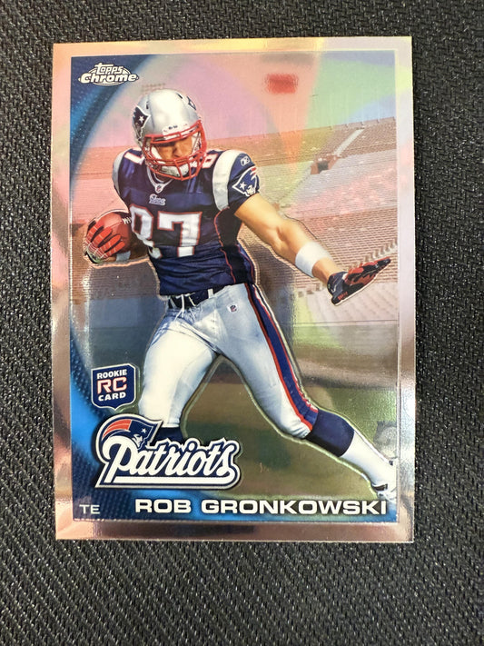 #C112 Rob Gronkowski 2010 Topps Chrome RC Rookie New England Patriots sports