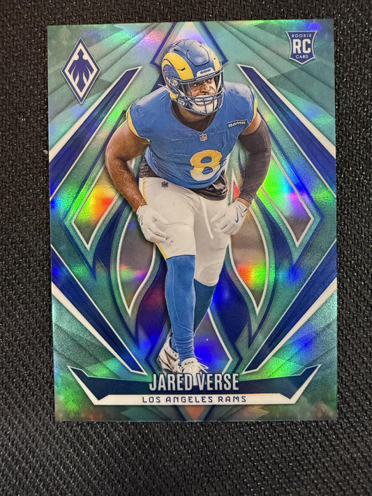 #192 Jared Verse 2024 Panini Phoenix SN,RC Rookie #/28 Los Angeles Rams Teal