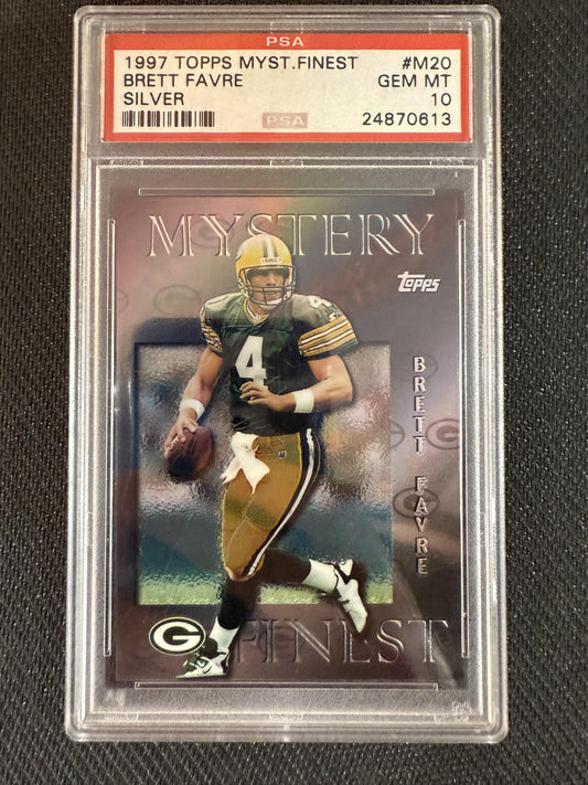 #M20 Brett Favre 1997 Topps Mystery Finest 10 GEM-MT sports Silver