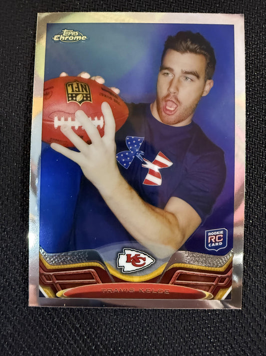 #118 Travis Kelce 2013 Topps Chrome RC Rookie Kansas City Chiefs sports