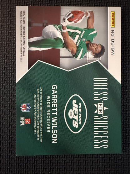 #DS-GW Garrett Wilson 2022 Panini Rookies & Stars Auto /99 Dress for Success