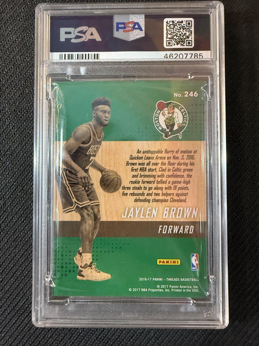 #246 Jaylen Brown 2016-17 Panini Threads RC Rookie Boston Celtics sports