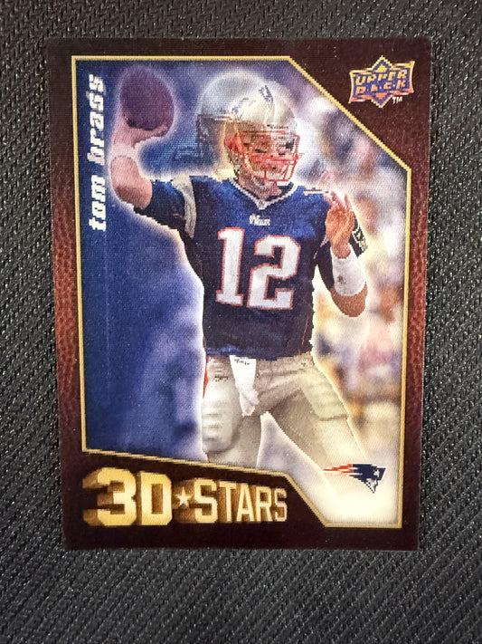 #3D-1 Tom Brady / Randy Moss 2009 Upper Deck New England Patriots 3D Stars