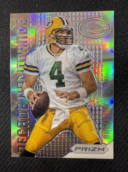 #24 Brett Favre 2012 Panini Prizm Green Bay Packers Decade Dominance Prizms
