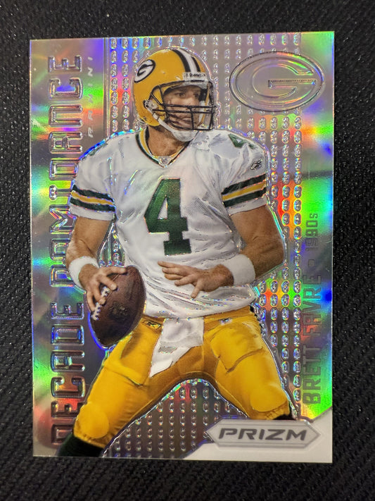 #24 Brett Favre 2012 Panini Prizm Green Bay Packers Decade Dominance Prizms