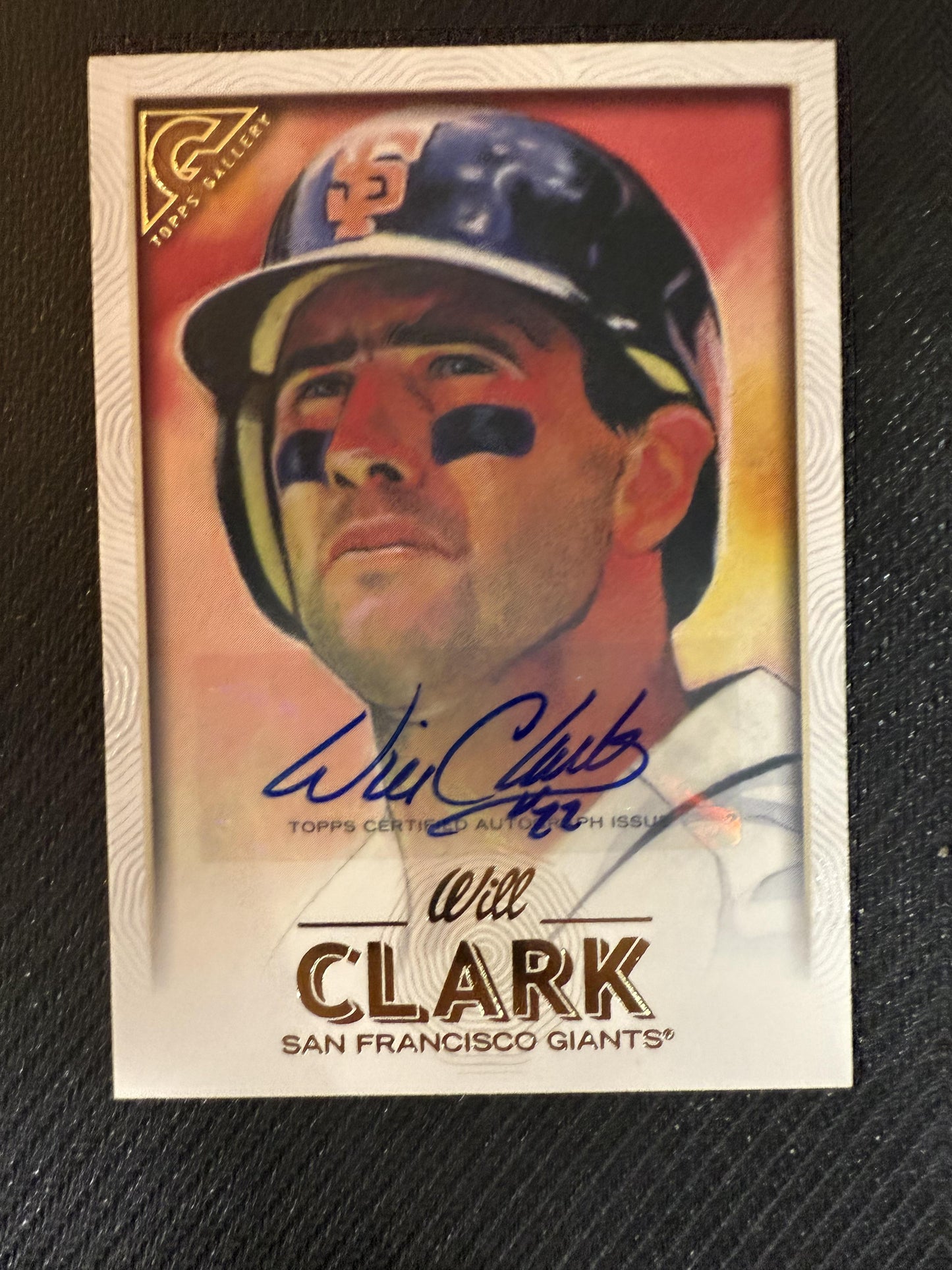 #55 Will Clark 2018 Topps Gallery AU Auto San Francisco Giants sports Autographs