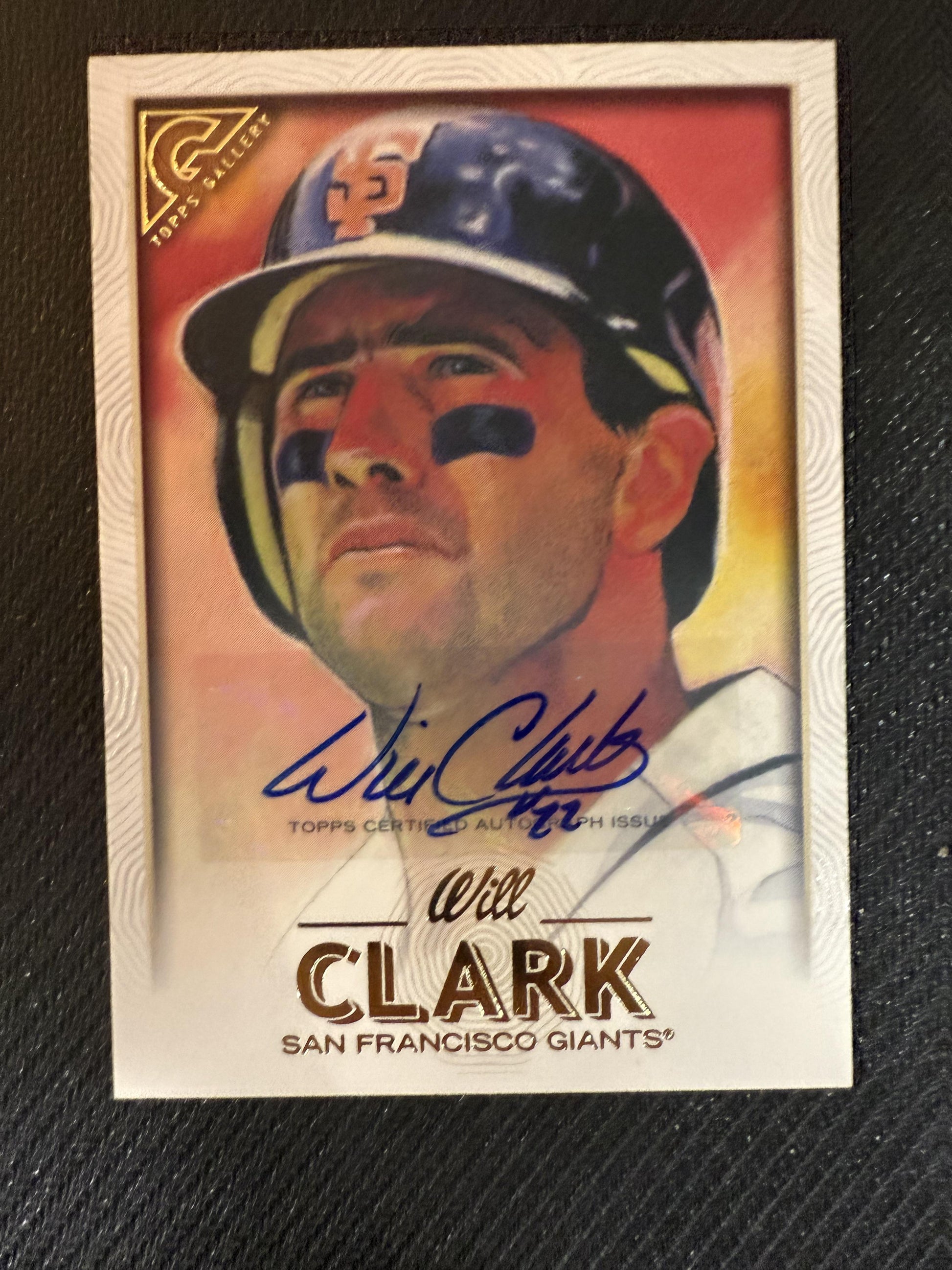 #55 Will Clark 2018 Topps Gallery AU Auto San Francisco Giants sports Autographs