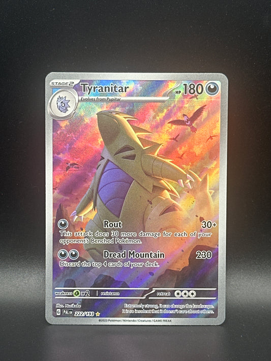 222/193* Tyranitar Paldea evolved