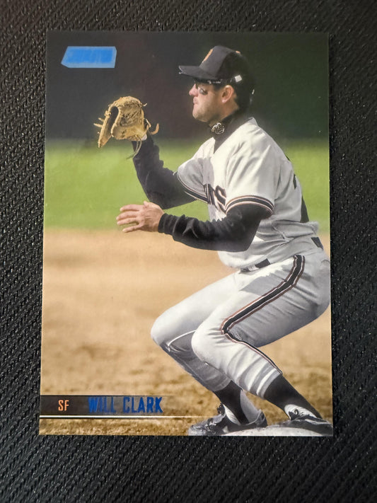 #299 Will Clark 2021 Stadium Club SN #/50 San Francisco Giants sports Blue Foil