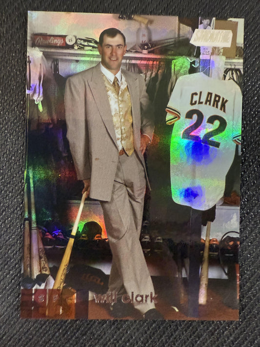 #200 Will Clark 2020 Stadium Club Chrome SN #/25 San Francisco Giants Orange