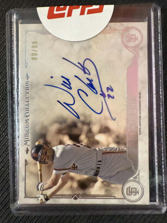 #AA-WC Will Clark 2014 Topps Museum Collection /99 Giants Archival Autographs