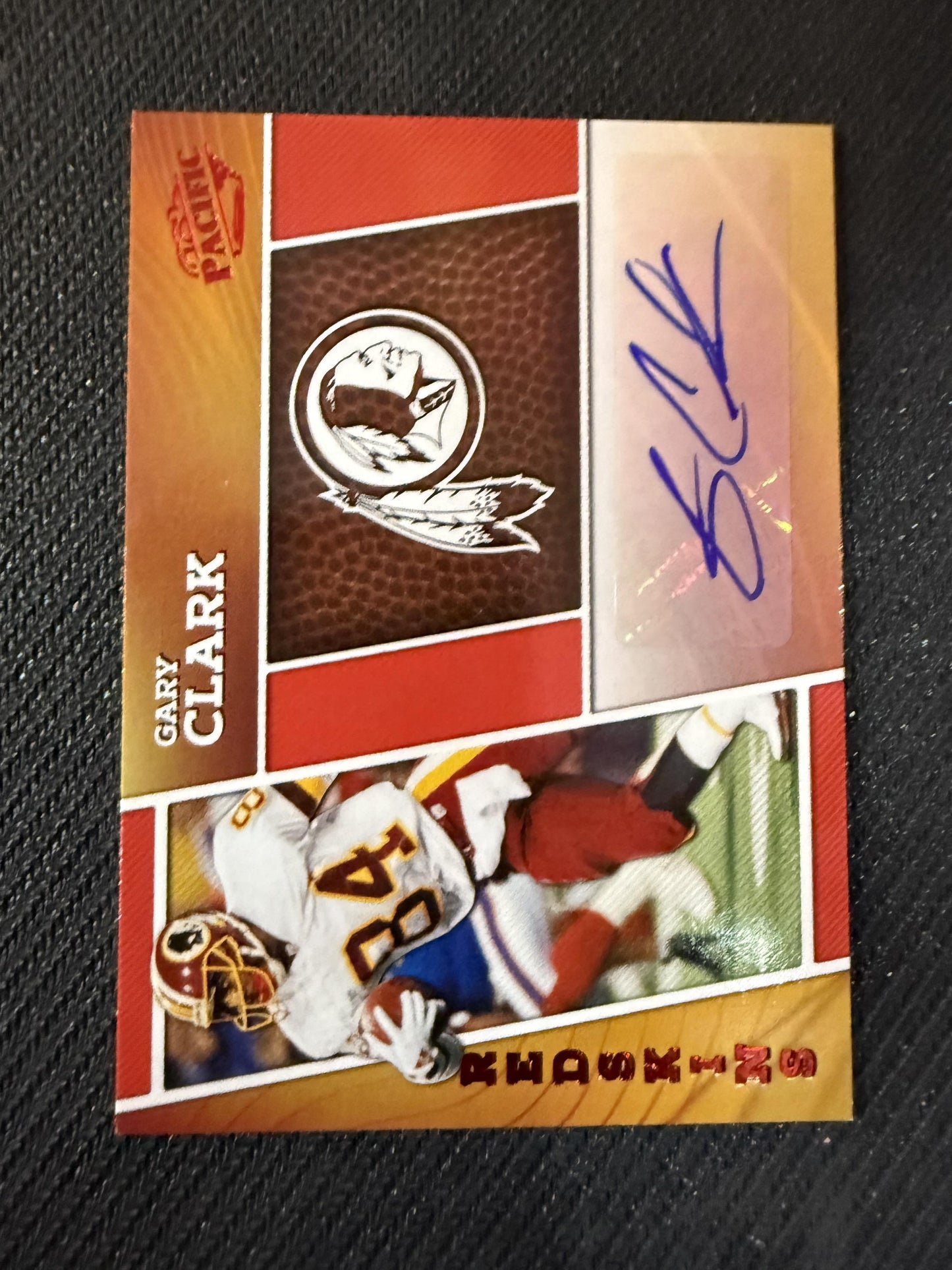 #19 Gary Clark 2024 Panini Encore SN,AU Auto /50 Redskins Pacific Penmanship Red