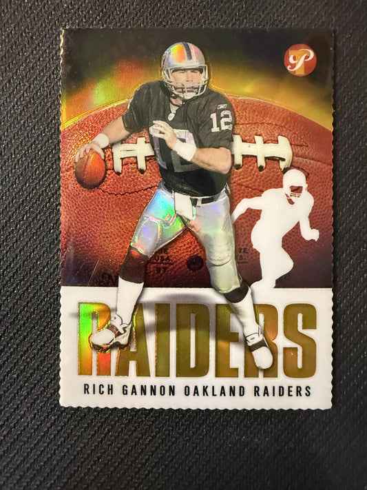 #2 Rich Gannon 2003 Topps Pristine SN #/150 Oakland Raiders Gold Refractors