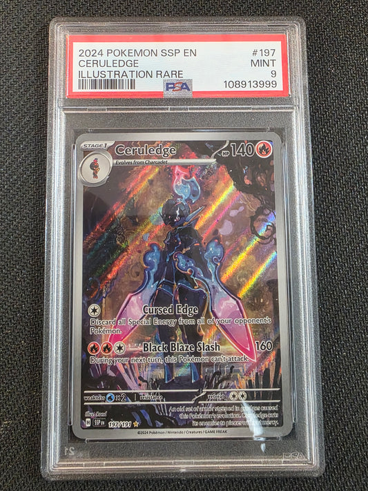 #197/191 Ceruledge SV08: Surging Sparks PSA 9