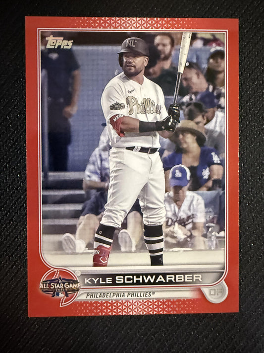 #ASG-32 Kyle Schwarber 2022 Topps Update SN Philadelphia Phillies All-Star Red