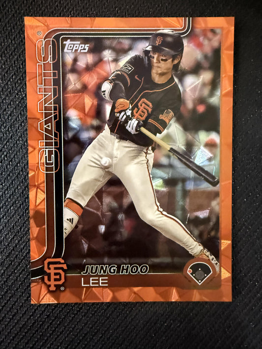 #277 Jung Hoo Lee 2025 Topps SN San Francisco Giants sports Orange Diamante