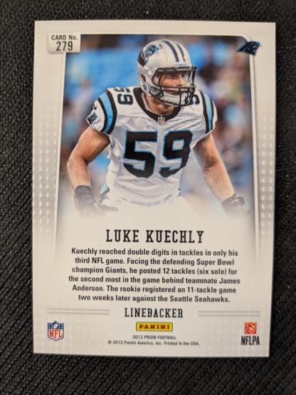 #279b Luke Kuechly 2012 Panini Prizm Carolina Panthers sports