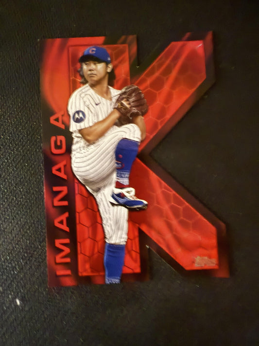#KZ-6 Shota Imanaga 2025 Topps Chicago Cubs sports K Zone Die-Cuts