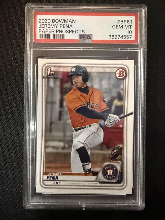 #BP-61 Jeremy Pena 2020 Bowman Houston Astros sports Prospects