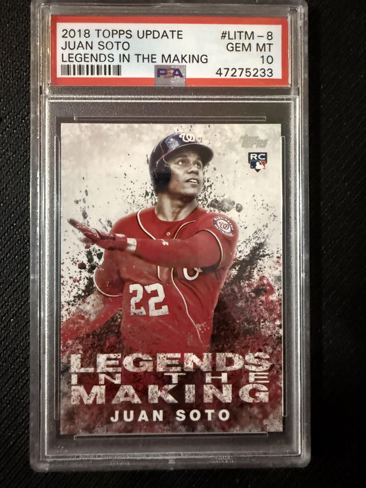 #LITM-8 Juan Soto 2018 Topps Update Washington Nationals Legends in the Making