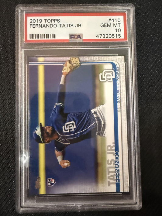 #410 Fernando Tatis Jr. 2019 Topps RC Rookie San Diego Padres sports