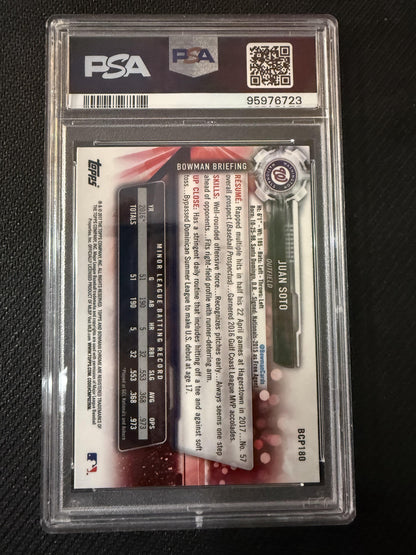 #BCP180 Juan Soto 2017 Bowman Chrome Washington Nationals sports Prospects
