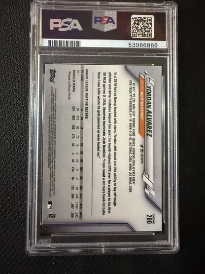 #200 Yordan Alvarez 2020 Topps Chrome RC Rookie Houston Astros sports