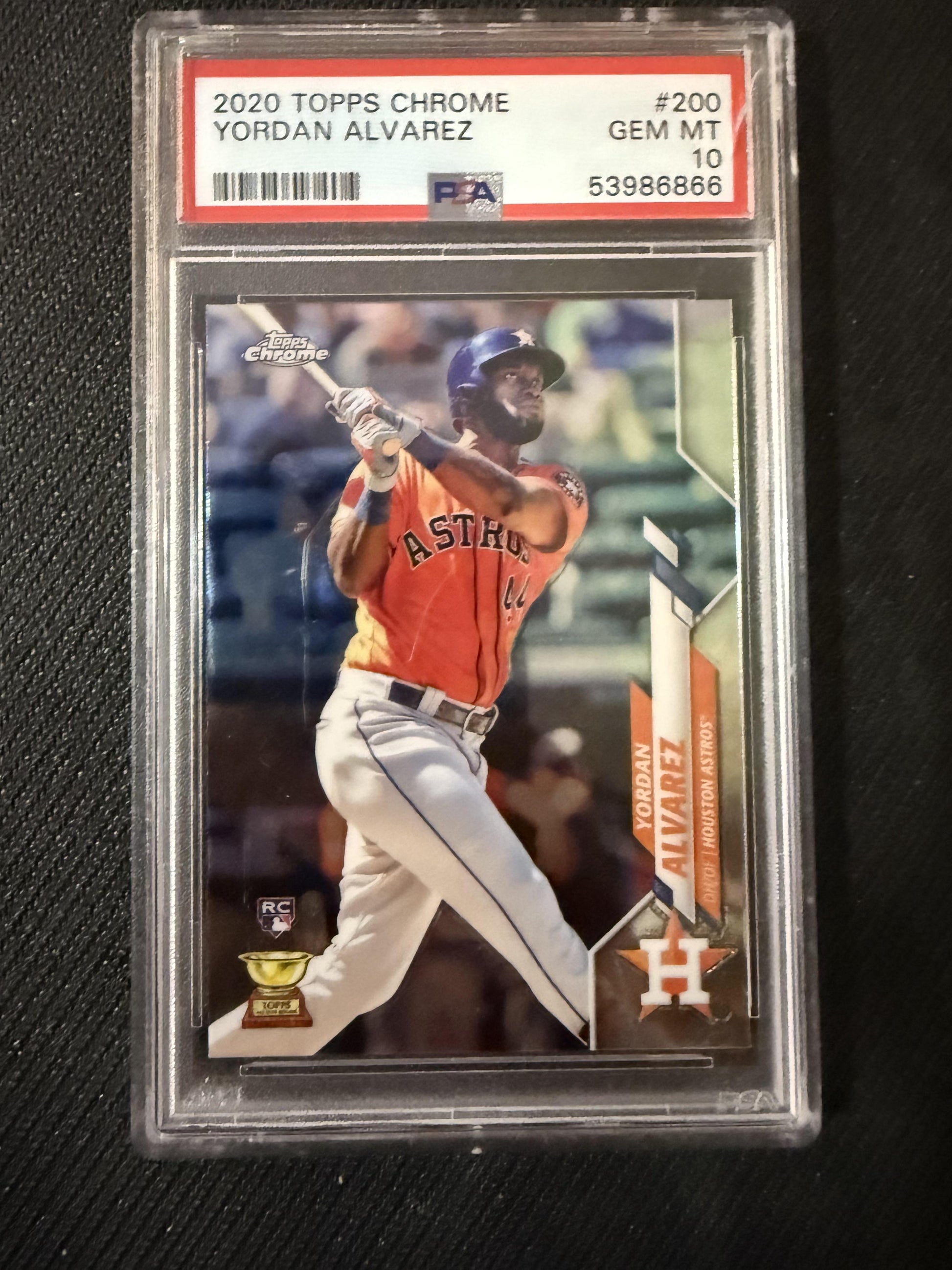 #200 Yordan Alvarez 2020 Topps Chrome RC Rookie Houston Astros sports