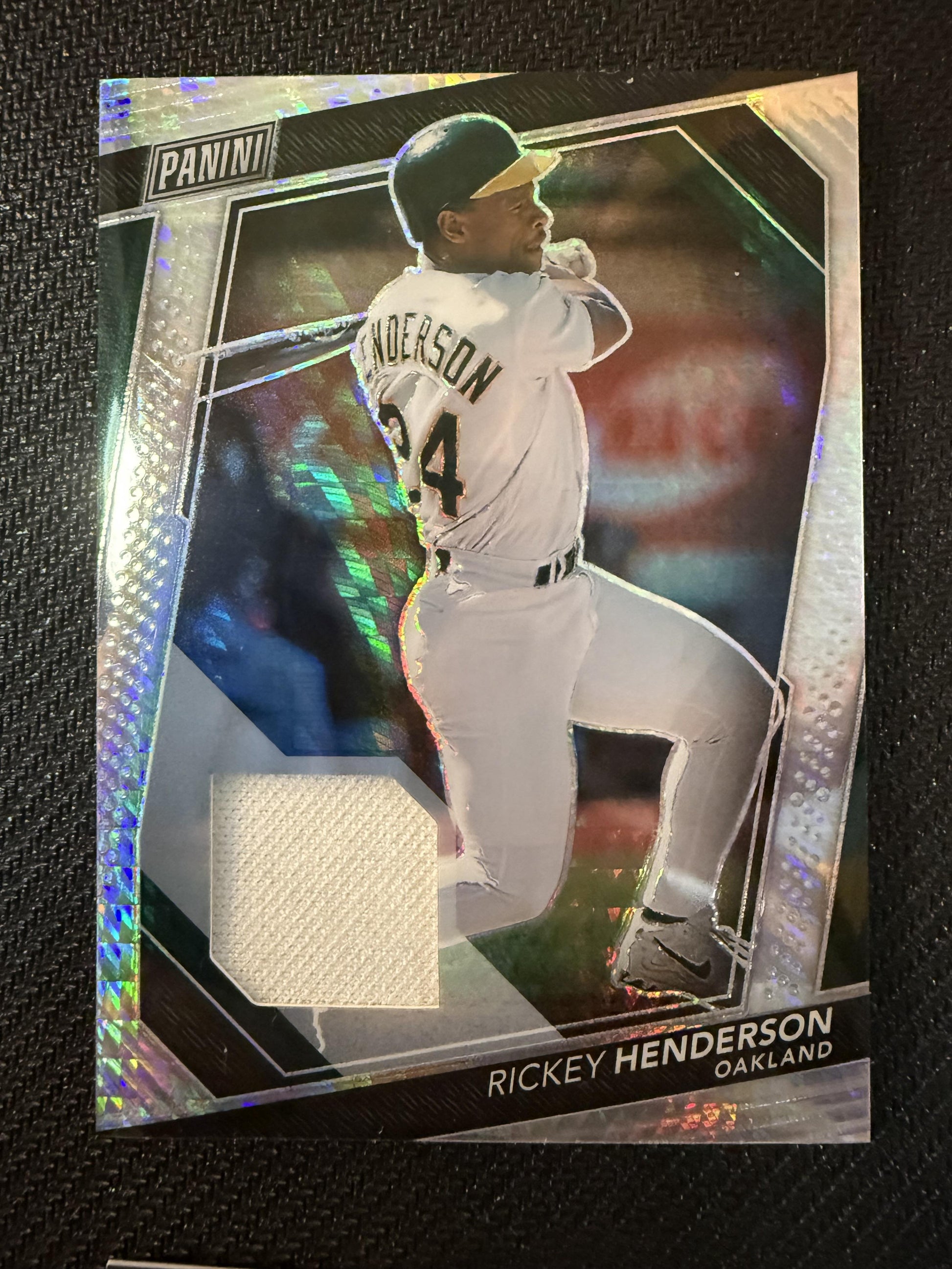 #44 Rickey Henderson 2024 Panini National VIP /24 Memorabilia