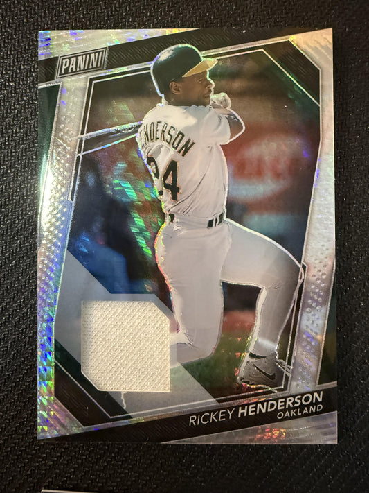 #44 Rickey Henderson 2024 Panini National VIP /24 Memorabilia