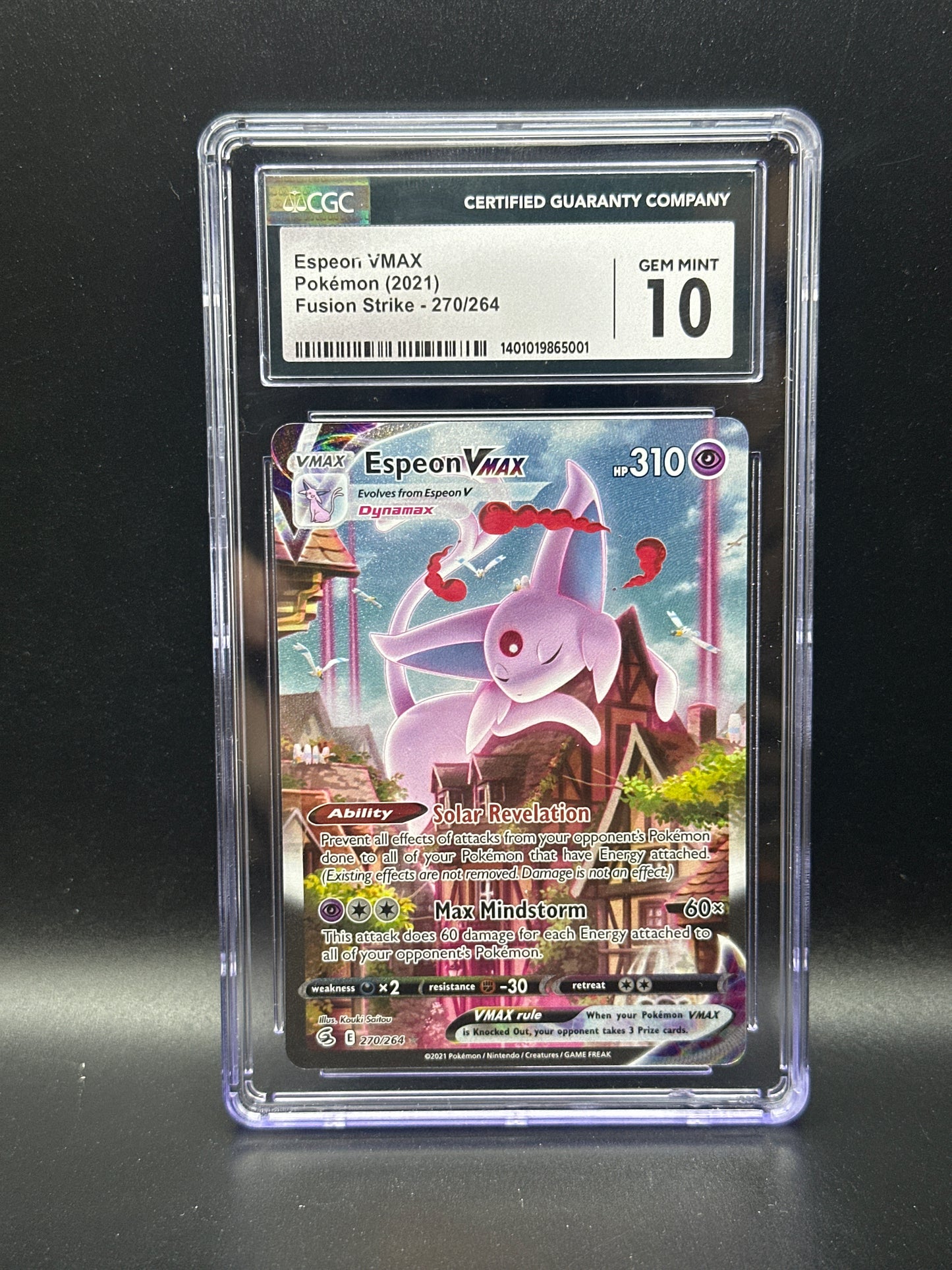 #270/264 Espeon Vmax CGC 10 - Fusion Strike